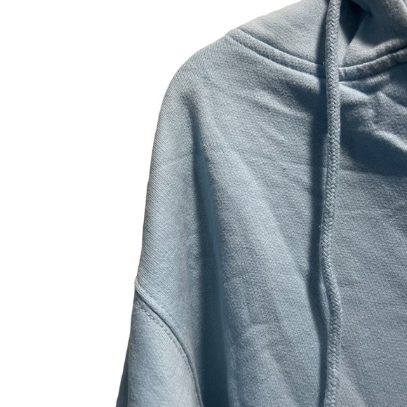 CottonNet Sky Blue Cotton Polyester Blend Zip Up Hooded Sweatshirt Size Medium - Picture 4 of 6